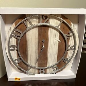 This Sonoma Goods For Life Two Tone Wall Clock